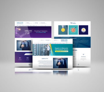 تصميم موقع ويب شركة هورايزون لتقنية المعلومات - بي ديفرنت تصاميم مواقع الكترونية